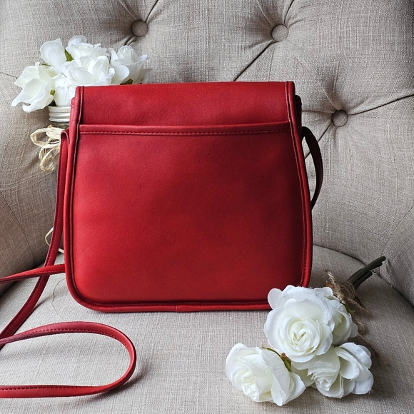 Vintage Coach Lindsay Crossbody Shoulder Bag 9888 (Red!) - Picture 2 of 15
